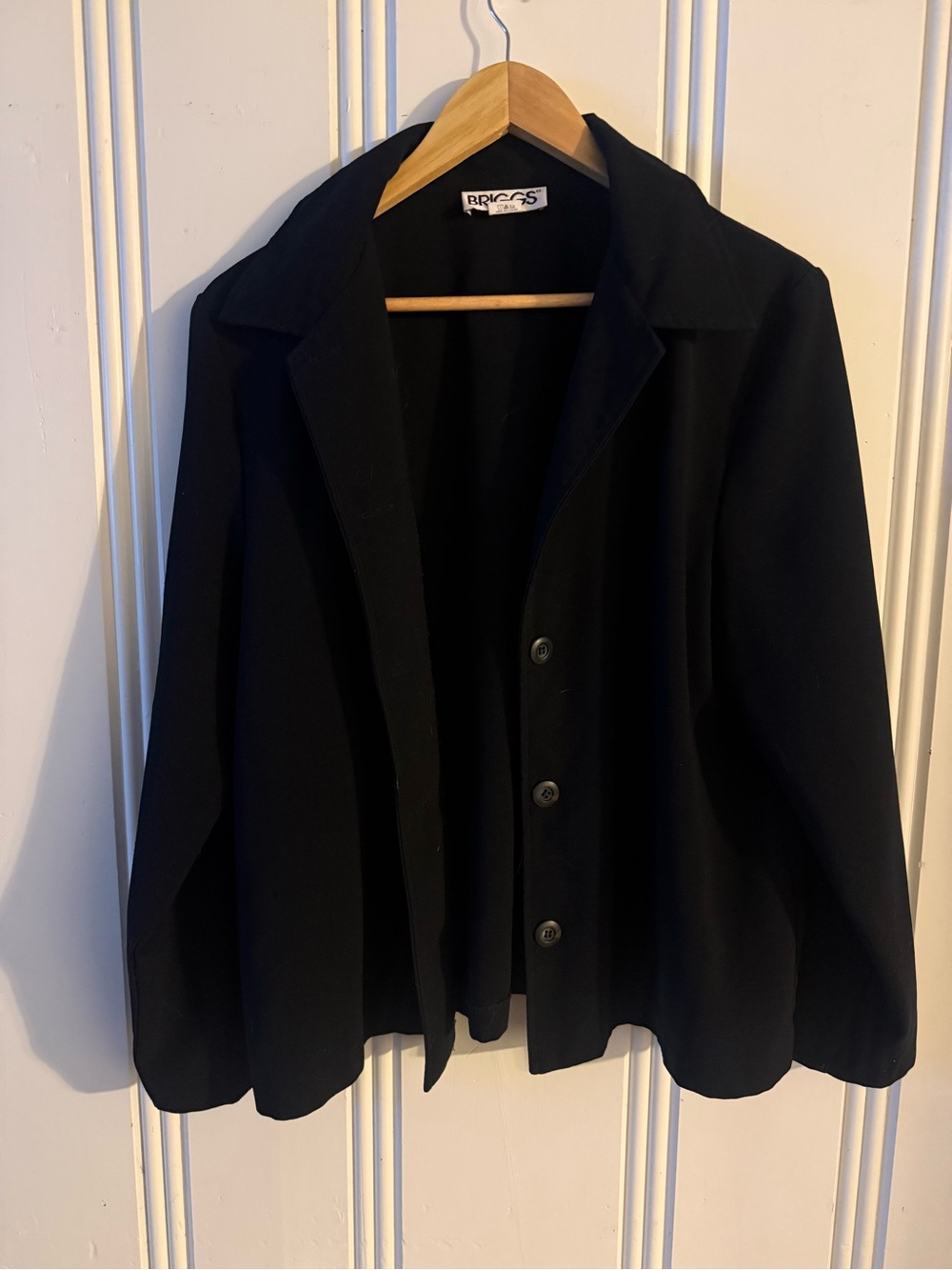 VINTAGE Briggs Black Blazer (Large)